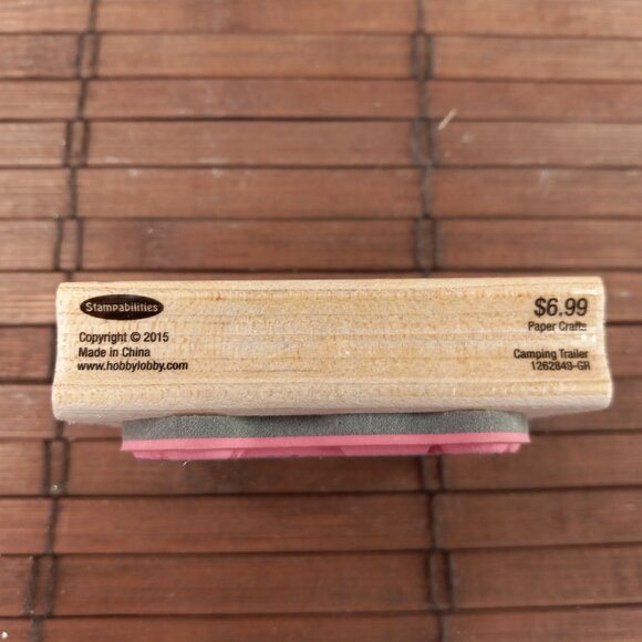 Stampabilities Cute Camping Trailer 1262849-GR Rubber Stamp 2015 - Picture 3 of 3